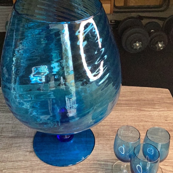 Blue Glassware - $45 - Picture 2 of 5